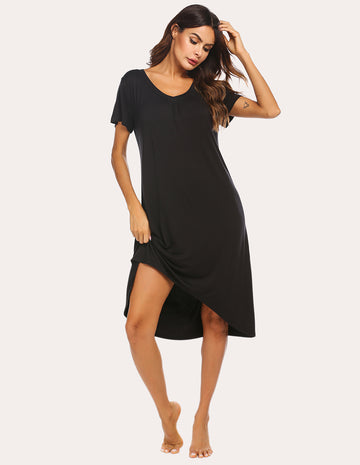 ekouaer-nightgowns-nachthemd-high-low-saum-comfy image 3