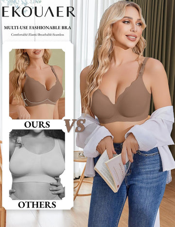 ekouaer-maternity-still-bh-nahtlos-ohne-b-gel-v-ausschnitt image 7