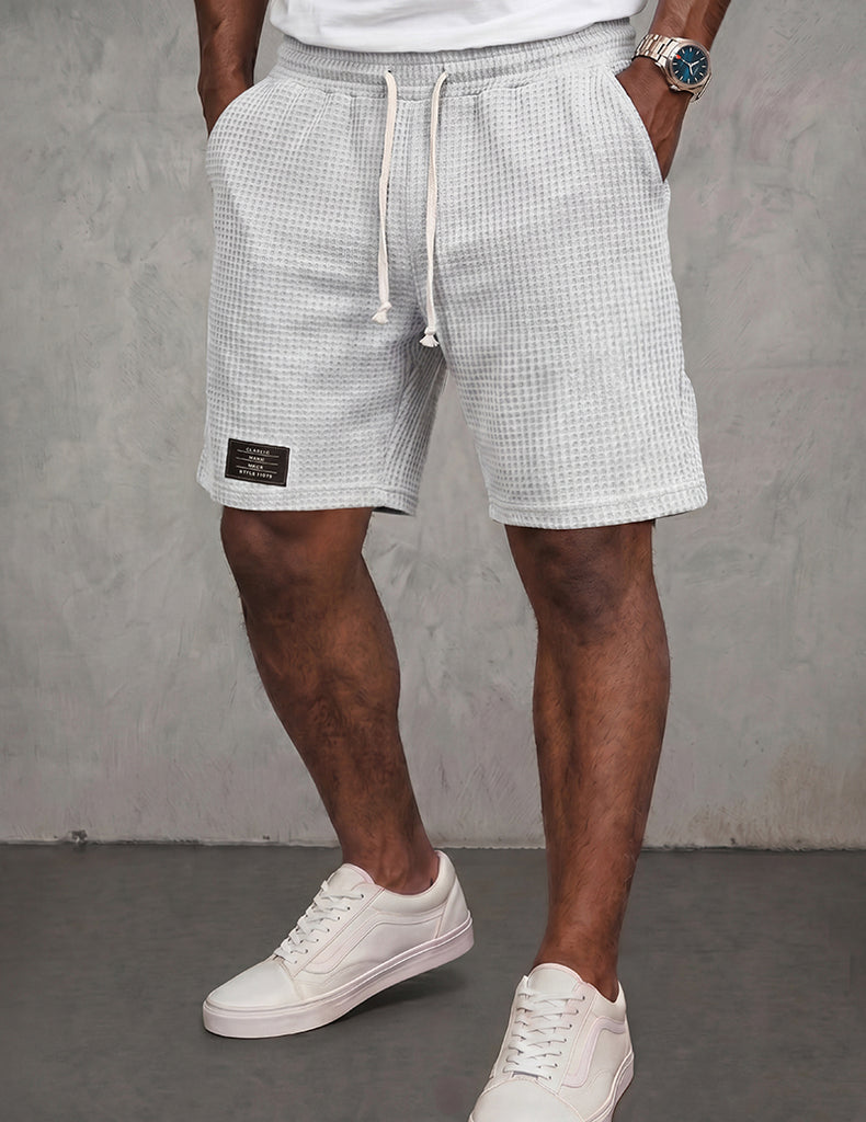 ekouaer-men-waffle-shorts-herren-waffelstruktur-mit-taschen image 1