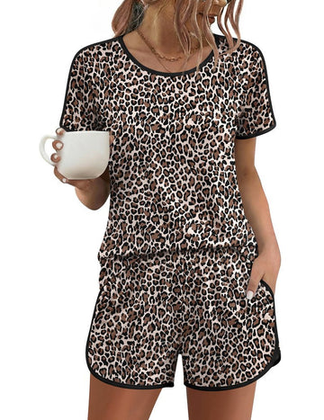 ekouaer-pajama-sets-pyjama-kurz-shorts-2-teilig-paspel image 7