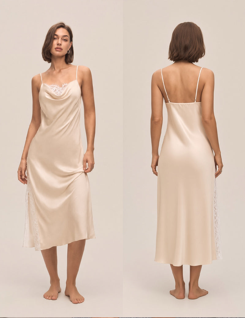 ekouaer-nightgowns-satin-nachthemd-wei-spitze-midi image 6