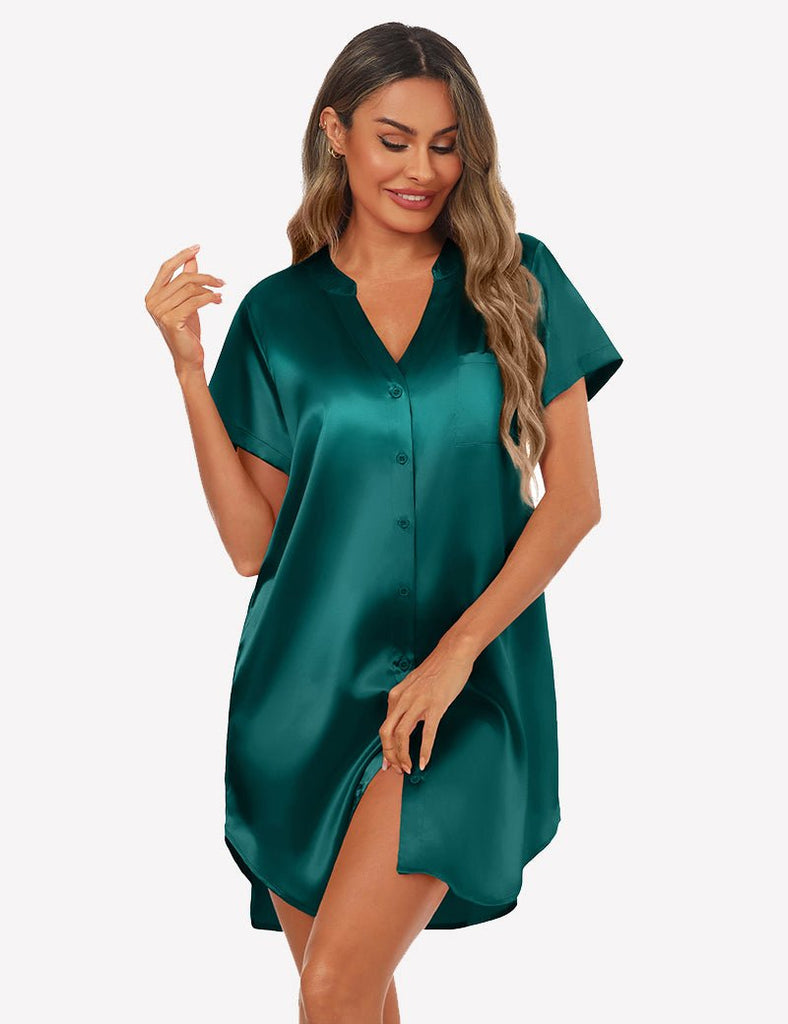 ekouaer-nightgowns-soft-silky-button-down-nachthemd-mit-knopfleiste image 1