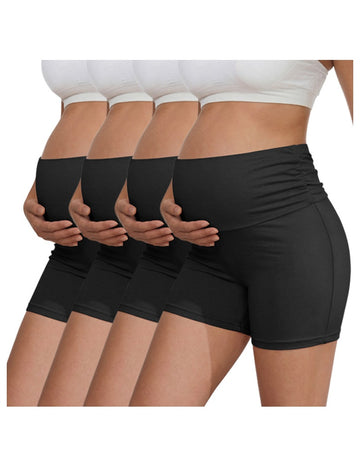 ekouaer-maternity-biker-shorts-umstandsshorts-3er-pack-high-waist image 5