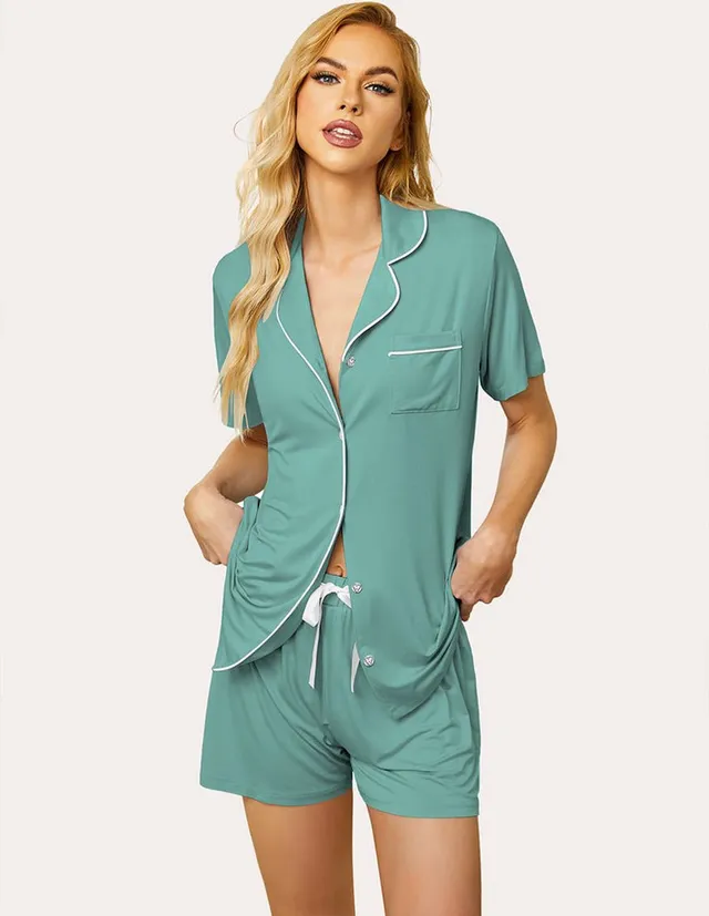 ekouaer-pajama-sets-hemd-pyjama-shorts-paspel image 1