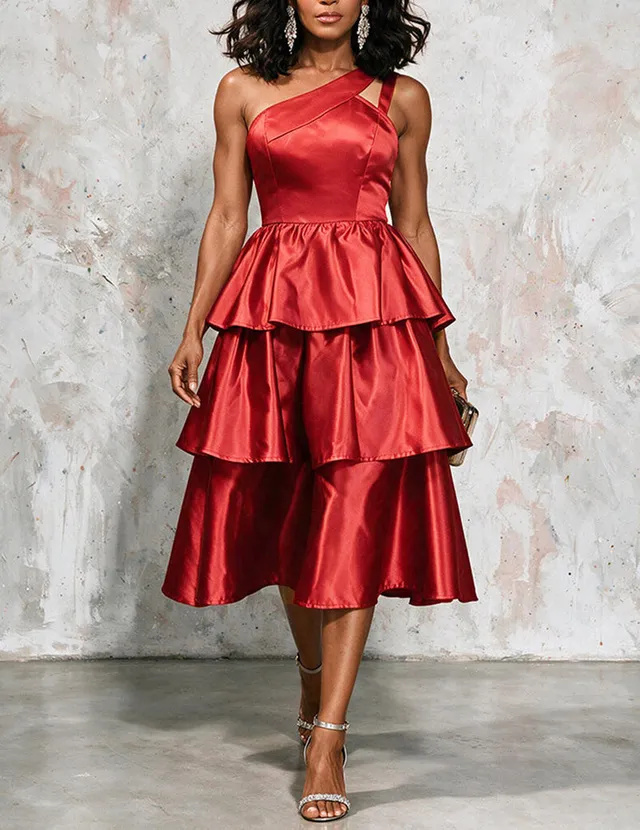 ekouaer-satin-off-shoulder-ruffle-abendkleid-schwarz image 1