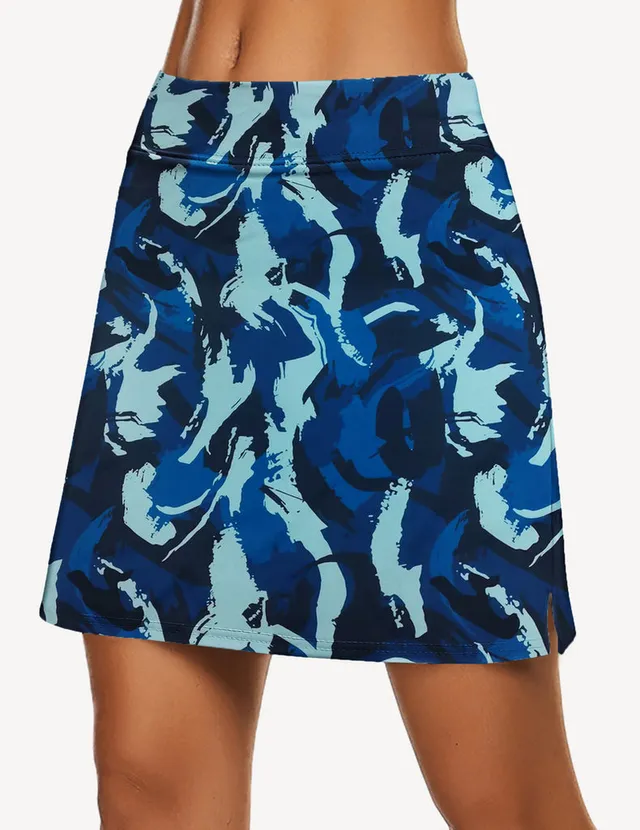 ekouaer-nightgowns-double-layered-tennisrock-damen-shorts image 1