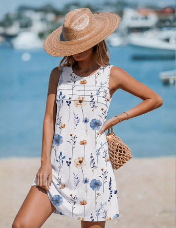 ekouaer-swimwear-strandkleid-tank-cover-up-plissee image 3