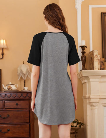 ekouaer-nightgowns-sleep-shirt-nachthemd-3er-pack-kurzarm image 7
