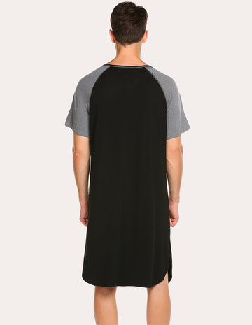 ekouaer-men-nachthemd-herren-bequemes-nachtshirt image 5