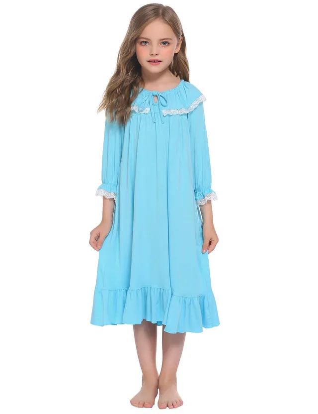 ekouaer-nightgowns-princess-nachthemd-m-dchen-prinzessin image 1