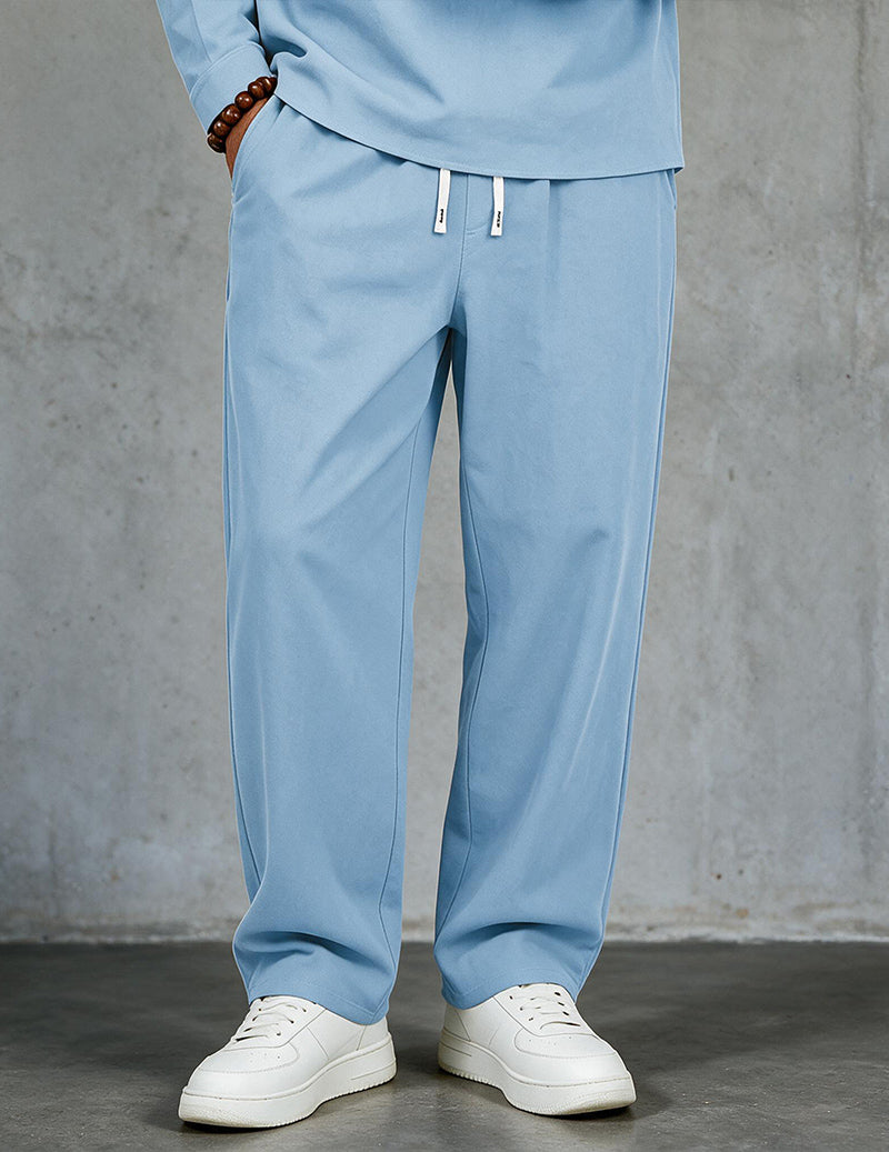 ekouaer-men-leinenhose-herren-weit-kordel-wei-leinenmix image 2