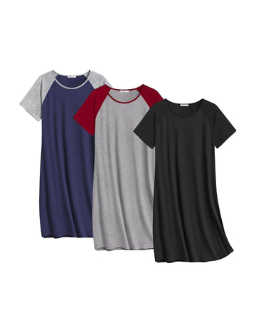ekouaer-nightgowns-cotton-3-pack-nachthemd-baumwolle-3er-set image 6