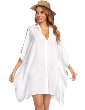 ekouaer-swim-cover-up-strandkimono-viskose-3-4-arm image 5