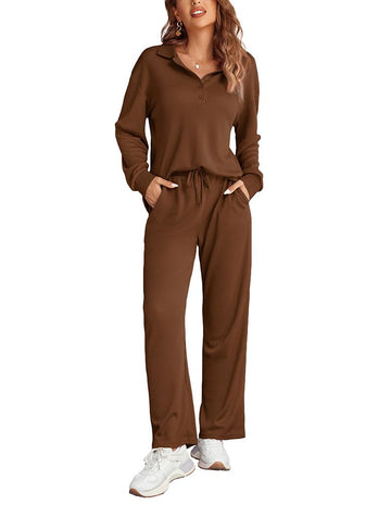 ekouaer-pajama-sets-comfy-waffle-knit-pajamas-set-pyjama-waffel image 5