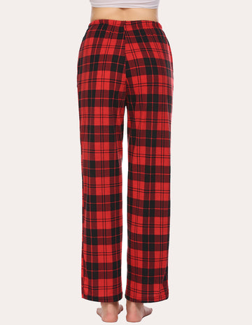 ekouaer-pyjamahose-kariert-damen-lange-schlafhose image 5