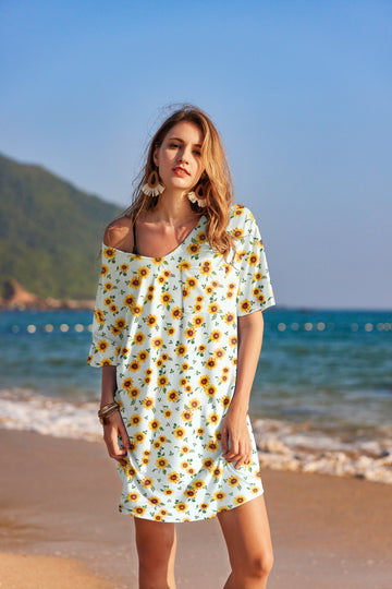 ekouaer-nightgowns-cotton-v-neck-nachthemd-baumwolle image 4