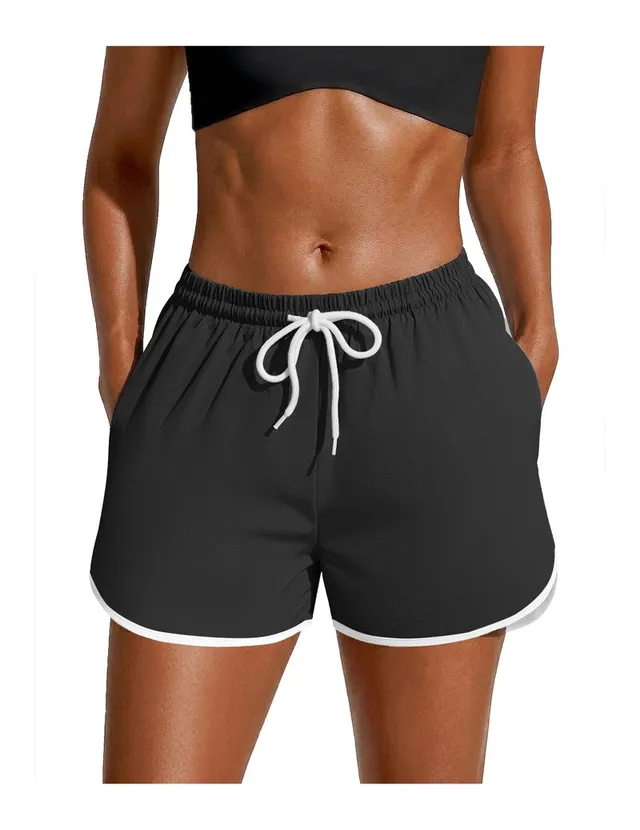 ekouaer-swimwear-boardshorts-colorblock-badeshorts-schwarz image 1