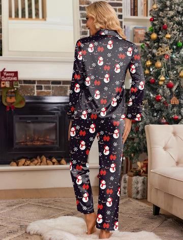 ekouaer-pajama-sets-satin-button-schlafanzug-langarm-seide image 7