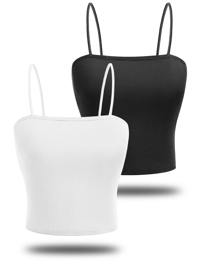 ekouaer-pajama-sets-camisole-top-2er-pack-rippe-spaghettitr-ger image 1