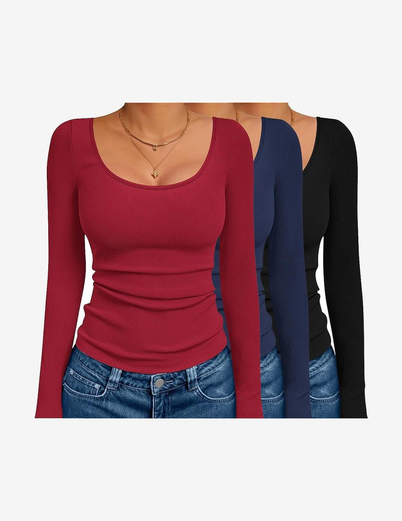 ekouaer-thermals-thermo-shirt-langarm-3er-pack-gerippt image 1