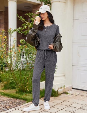 ekouaer-pajama-sets-langarm-pyjama-2teilig-mit-taschen image 5