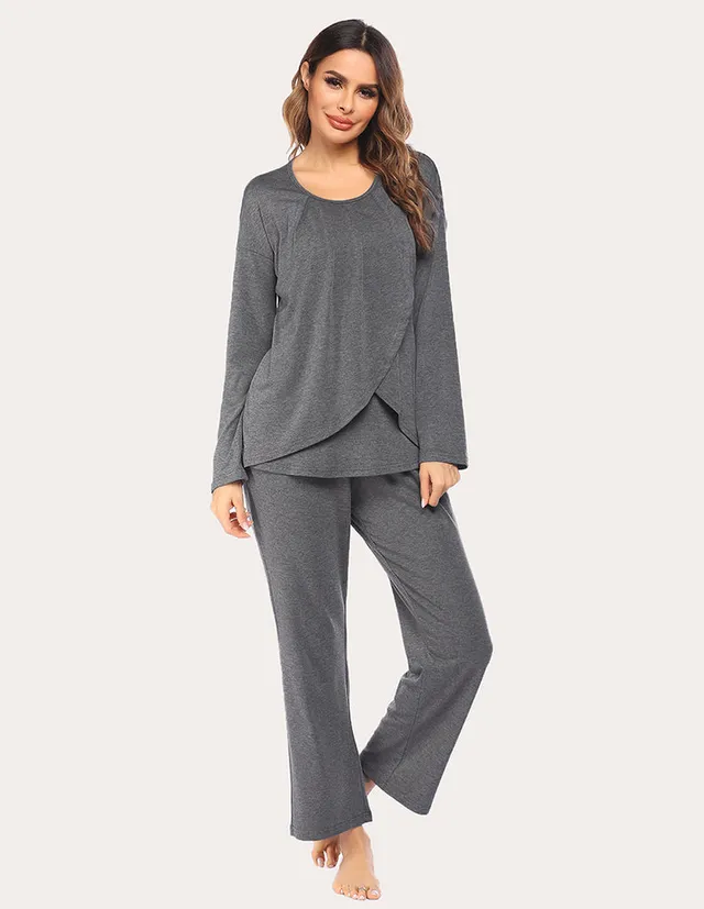 ekouaer-maternity-stillpyjama-set-f-r-schwangerschaft image 1