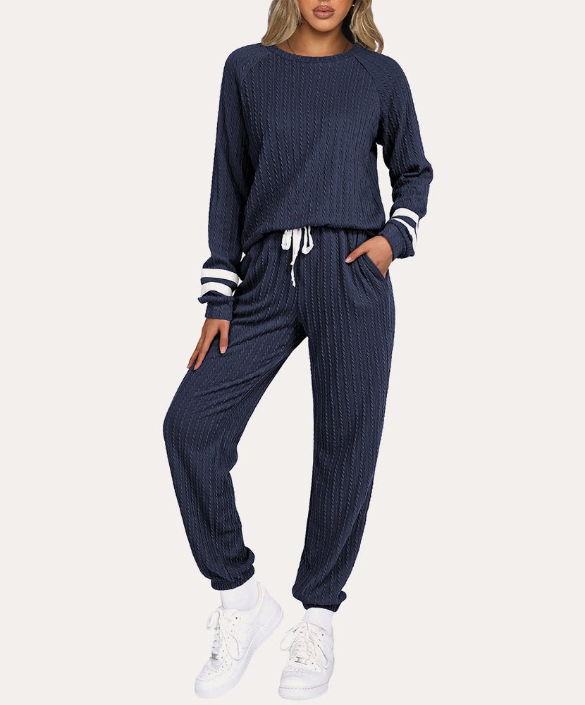 ekouaer-pajama-sets-comfort-fit-lounge-schlafanzug-langarm image 1