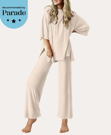 ekouaer-pajama-sets-comfy-loungeset-2-teilig-mit-taschen image 3