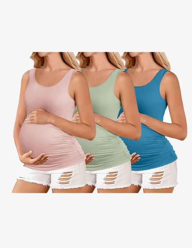 ekouaer-maternity-tank-top-umstandstop-3er-pack-elastisch image 1