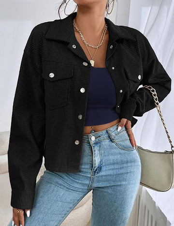 ekouaer-thermals-crop-top-langarm-u-ausschnitt-schwarz image 7