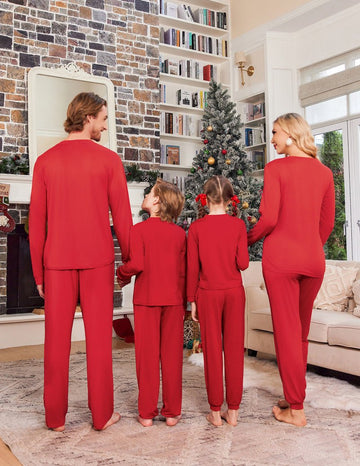 ekouaer-pajama-sets-family-christmas-schlafanzug-lang-2-teiler image 7