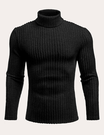 ekouaer-men-rollkragenpullover-herren-langarm-slim-uni image 3