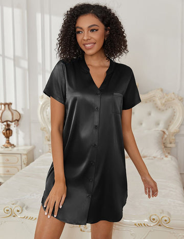 ekouaer-nightgowns-soft-silky-button-down-nachthemd-mit-knopfleiste image 3