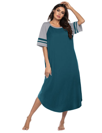 ekouaer-nightgowns-cotton-nachthemd-lang-plus-size image 7