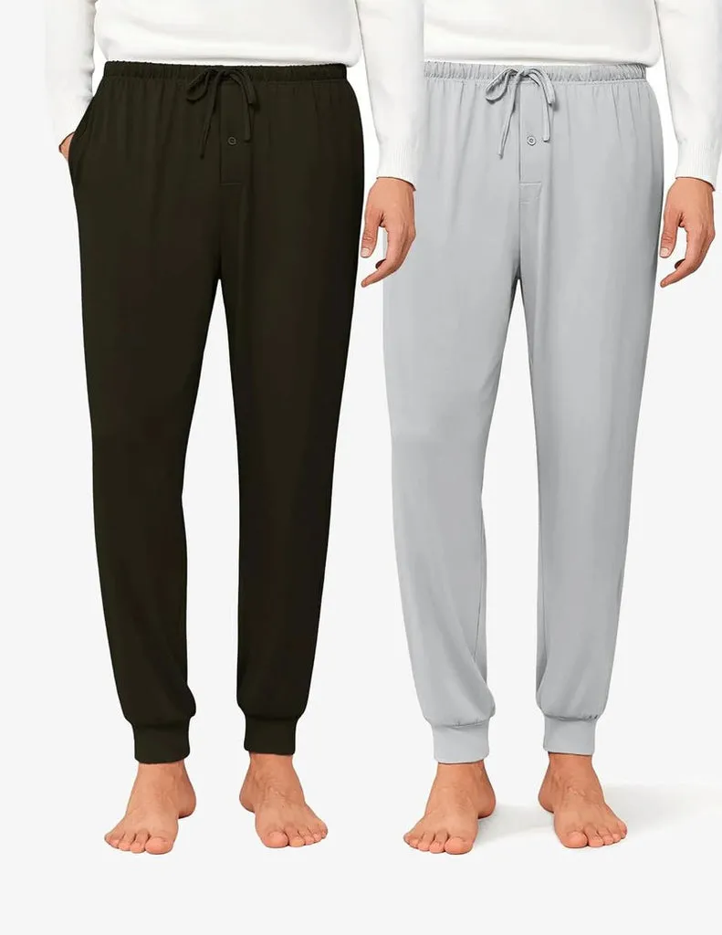 ekouaer-men-schlafhose-2er-pack-jogger-mit-taschen image 1