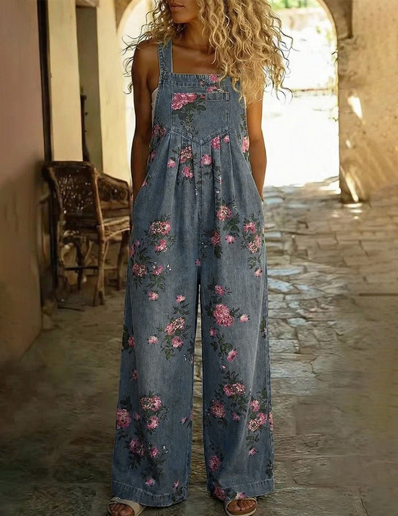 ekouaer-jumpsuits-overall-denim-blumen-weites-bein image 1
