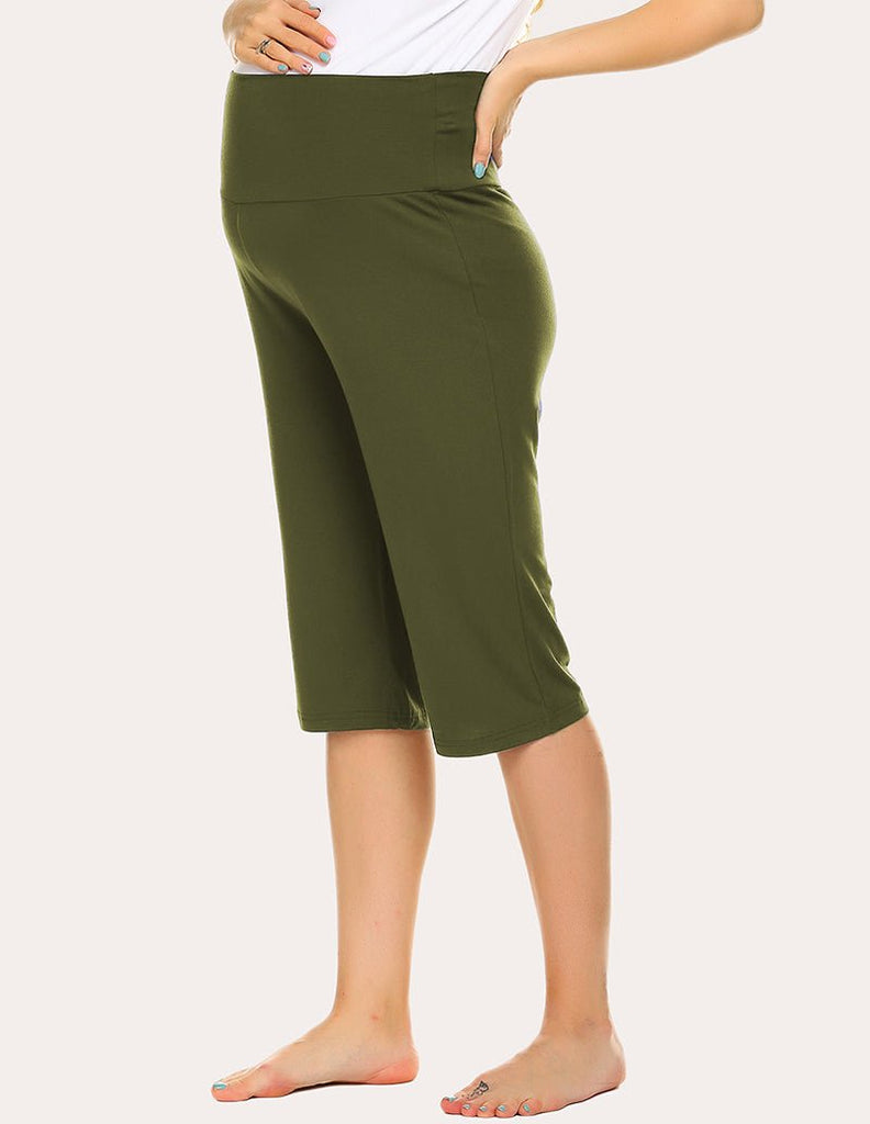 ekouaer-maternity-capri-umstandshose-3-4-bauchband image 1