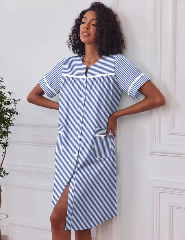 ekouaer-nightgowns-button-down-hauskleid-mit-taschen image 1