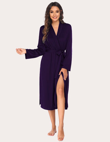 ekouaer-robes-kimono-bademantel-langarm-mit-taschen image 5