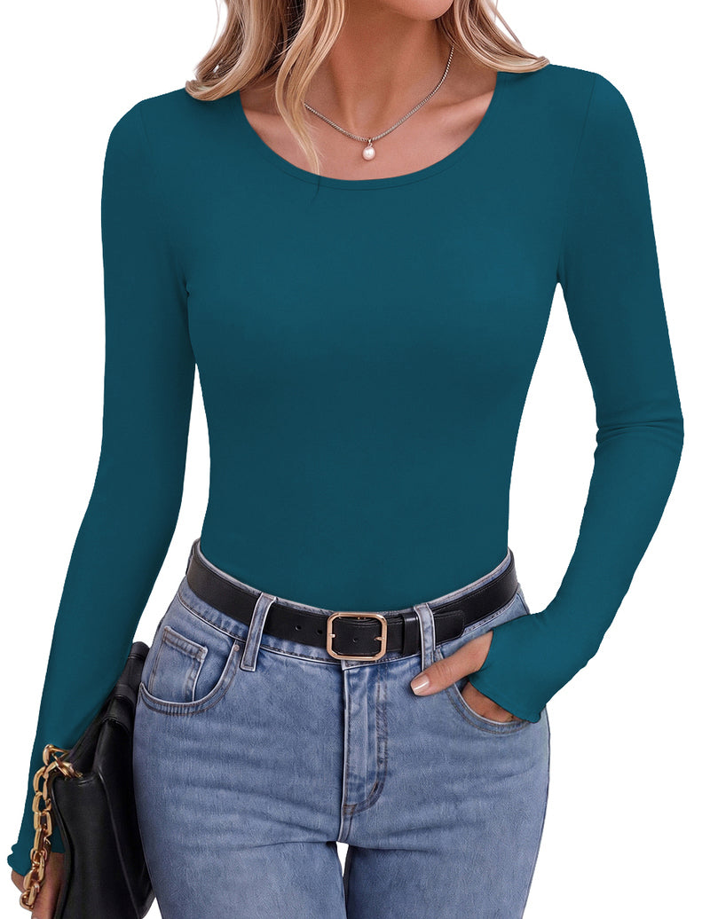 ekouaer-thermals-long-sleeve-crew-neck-slim-fit-thermoshirt-schwarz image 6
