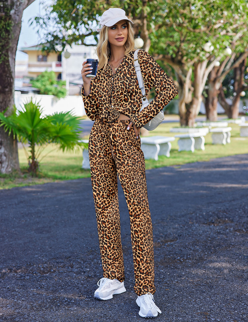 ekouaer-soft-rayon-notch-collar-pyjama-langarm-2-teilig-knopf image 4