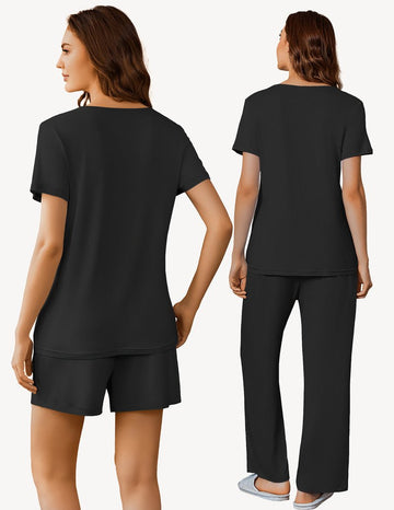 ekouaer-maternity-stillpyjama-3-teilig-mit-shorts image 3