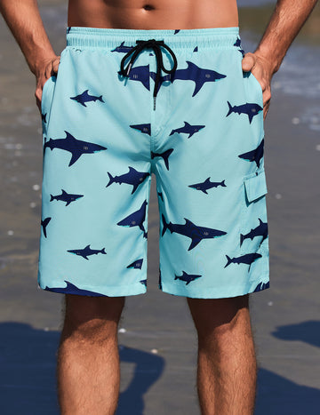 ekouaer-swimwear-9-inch-swim-trunks-badeshorts-elastisch image 3