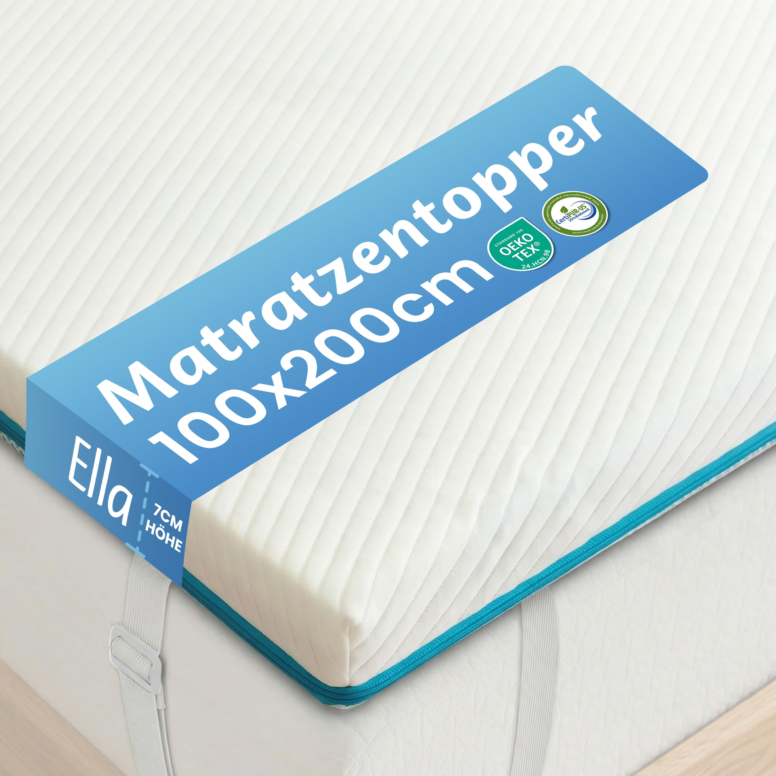 ella-bettbezug-topper-100x200-matratzentopper-gel-7cm-h2-h3 image 1