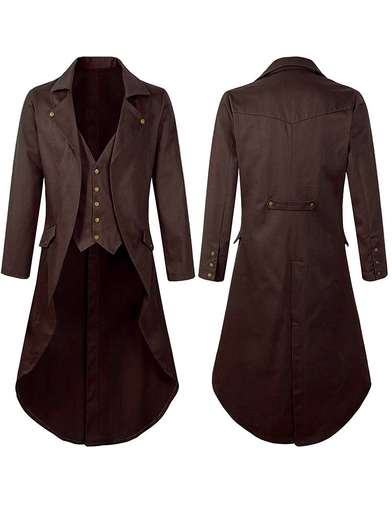 ekouaer-men-frack-kost-mjacke-steampunk-gothic-halloween image 6