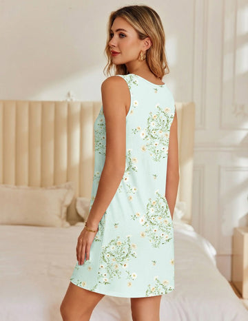 ekouaer-nightgowns-bamboo-sleeveless-v-neck-nachthemd-bambus-rmellos image 3