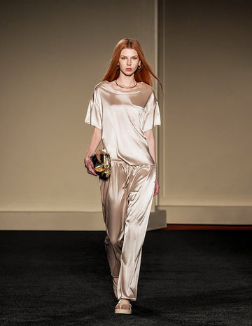 ekouaer-pajama-sets-satin-silky-pyjama-kurzarm-lang image 4
