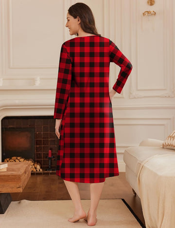ekouaer-nightgowns-long-button-nachthemd-lang-taschen-kn-pfe image 3