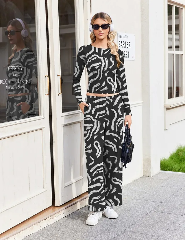 ekouaer-pajama-sets-zweiteiler-viskose-r-schentop-weit image 1