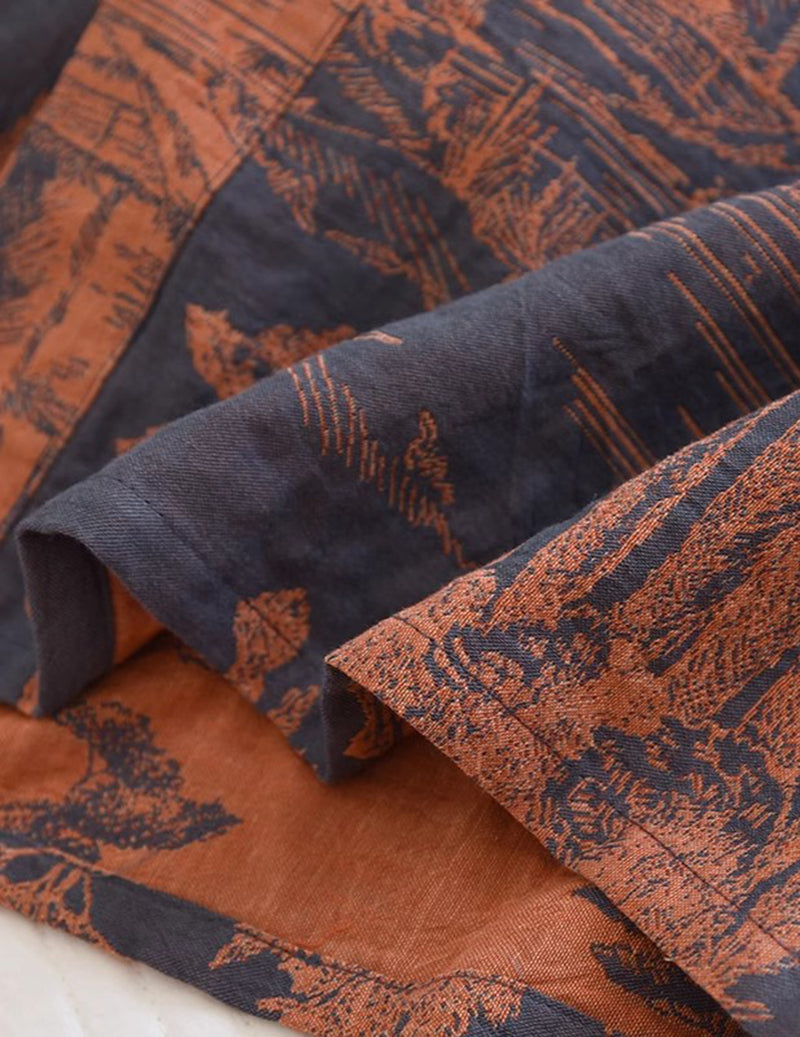 ekouaer-men-kimono-morgenmantel-dunkelblau-m-jacquard image 8